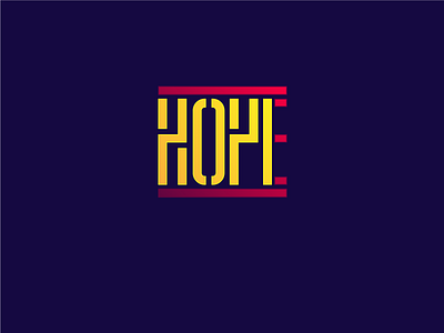 2021XHOPE customtype design font icon identity logo typo typography vector
