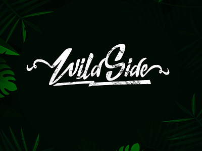 Wildside font green type typo typography wild