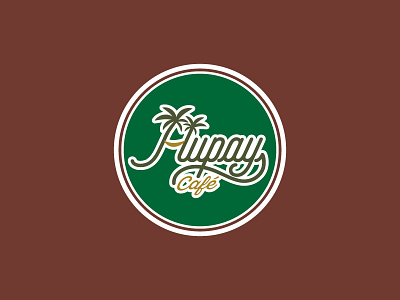 Hupay bar brand cafe coffee logo typo