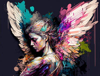 Feather woman art art design arte artwork design digital art digital arte girl girls poster poster girl poster girls woman