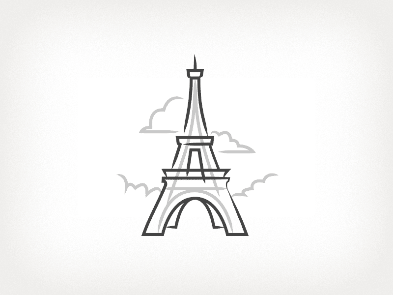 Elixr vs. Paris app appstore eiffel tower elixr email icon illustration microphone mobelux newsletter paris