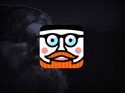 New Avatar avatar beanie beard clown face glasses icon illustration mustache rosey
