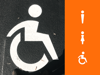 A Tip of the Handicap design handicap handicapped icon isa parking lot wheelchair