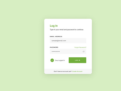 Log In app form log in login sign in ui ux web app