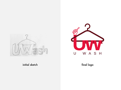 uwash Logo Design brand identity branding logo logo design