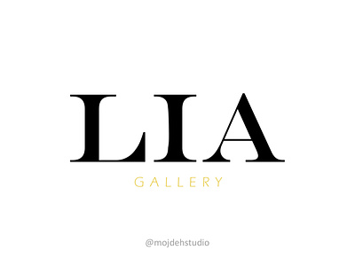 Lia Gallery illustrator logo logodesign typogaphy