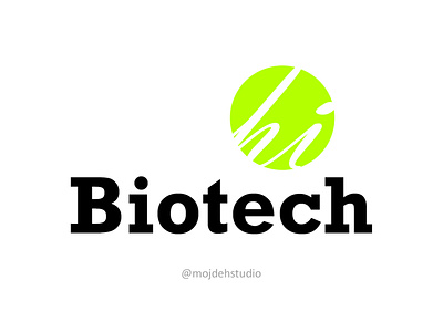 Hi Biotech illustration logo logodesign vector