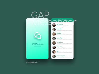 Gap Messenger Application uiux app application icon illustration ui uiuxdesign ux vector