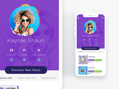 Music Player UI Concept gradients ios mobile app design music app music player uidesign