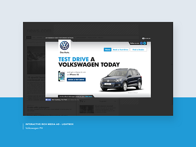 Volkswagen PH - Lightbox Rich Media Ad automobile engagement lightbox ad rich media ui ux volkswagen