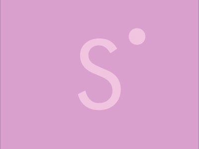 Sensies logo S symbol and dot animation