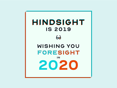 Happy New Year 2020 2020 celebrate design eyesight happy holidays happy new year lettering new year typography vision