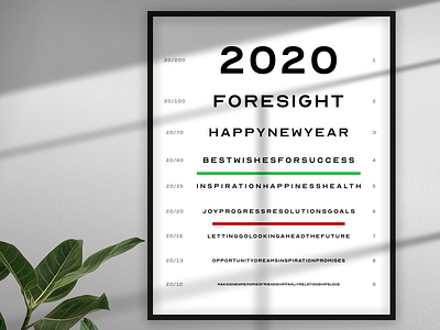 Happy New Year 20/20 2020 celebrate design eyesight happy holidays happy new year new year typography