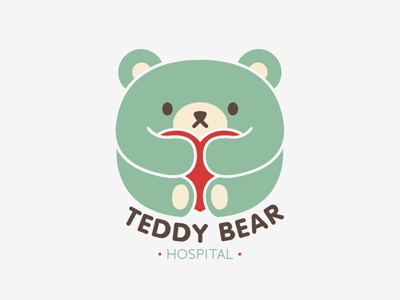 Teddy Bear Hospital Logo bear care charity cute hospital hug logo love teddy bear