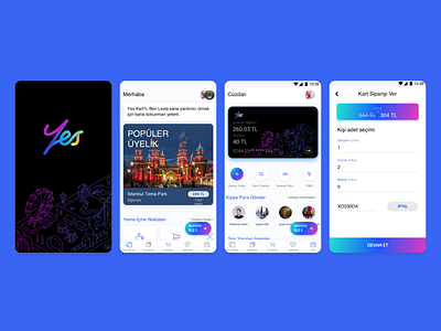 Yes Club App Design app appdesign booking card cart checkout design figma funny mobile mobile design pay payment shopping sketch ticket ui ux wallet