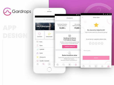 Gardrops App Design app design graphic ui ux web website