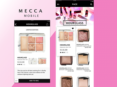 Mecca Mobile App app branding cosmetics ecommerce ecommerce app ecommerce business ecommerce design ecommerce shop marketplace mecca mobile shopping ui ui design ux design