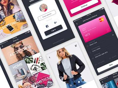 Fashion App UI iOS