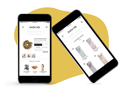 Mobile Responsive concept ecommerce items mobile shop shopping ui design ux