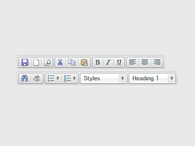 WYSIWYG Toolbar