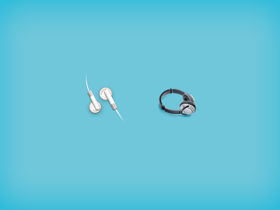 Headphones earbuds headphones small icons