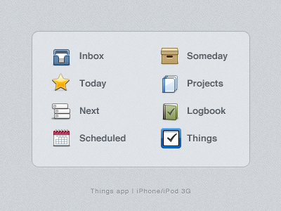 Things App Icons (psd) freebies icons iphone app psd things
