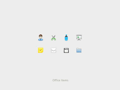 Office Items (psd)