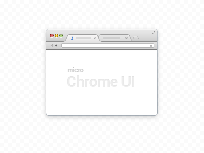 Micro Chrome UI (psd) chrome freebies google chrome psd ui ui kit