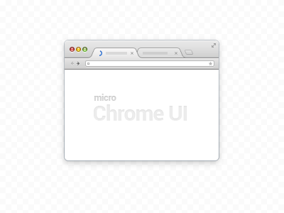 Micro Chrome UI (psd)