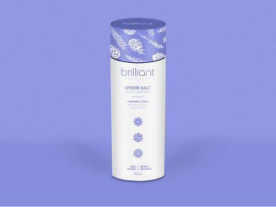 Brilliant - Packaging design bath bombs crystal lavender packaging pine salt salt crystal shampoo wash