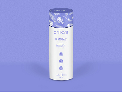 Brilliant - Packaging design bath bombs crystal lavender packaging pine salt salt crystal shampoo wash