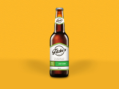 Fitzke's - Label design beer beer design carb green just do it label label design sport