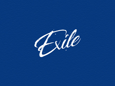 Exile - Branding blue dj logo logo design music party producer ttypography white