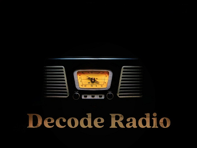 Decode radio design graphic design logo design typography