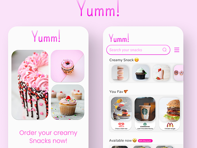 Yumm! (Snacks app design)