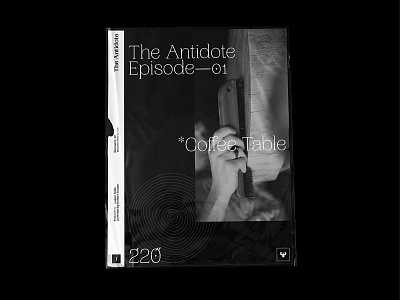#006 - The Antidote 01 - Coffee Table Cover black branding editorial editorial art editorial layout illustration logo posterdesign typedesign typography vector