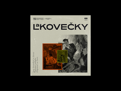 Lakovečky 02 album art album artwork album cover branding brutalism logo lp postcard typography vintage vinyl