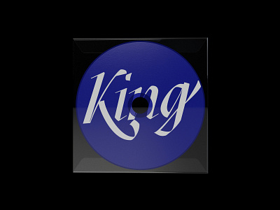 King album cover cd cover design logo type typography typography art typography design ultramarine