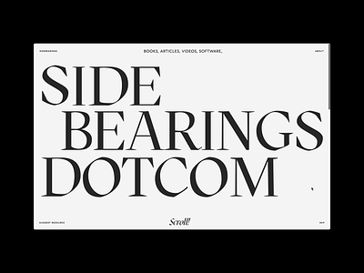 Sideberaings, Landing Page animation branding knowledgebase landing page readymag resource tools typeface typography ui uiux ux webdesign