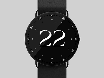 Watch Face Concept animation black complications design microinteraction motion motion design typography ui uimotion watch watch face wearable