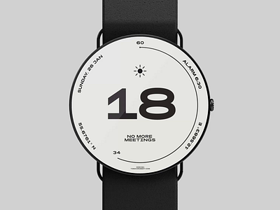 Watch Face Concept, Day Night animation black complications interaction micro interaction microinteraction motion motion design typography ui uimotion watch watch face