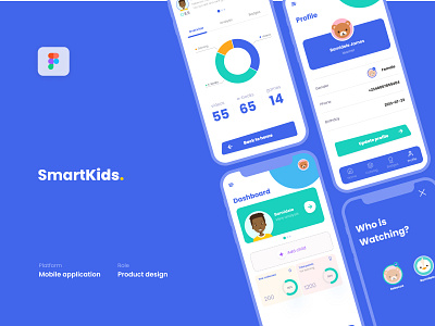 SmartKids Product Design design education elearning figma product design prototype typography ui ux