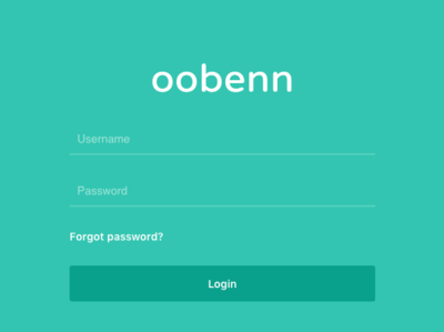 Login form for oobenn Instagram Style Social Networking Platform instagra login oobenn redesign social networking script