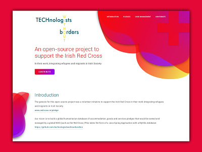 Landing Page for Services to Red Cross adobe xd colorful design illustration landing page modern design simple design smooth ui uidesign ux design