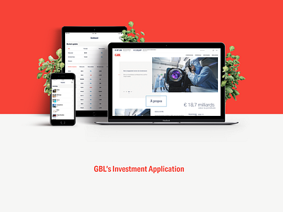 GBL Investment App design inspiration interactive design ui design user flow ux ui ux design vector