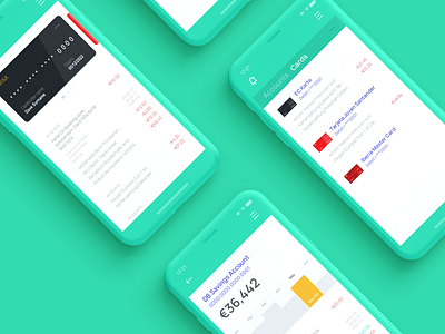 Mockup banking banking app green ios iphone iphonex ui.