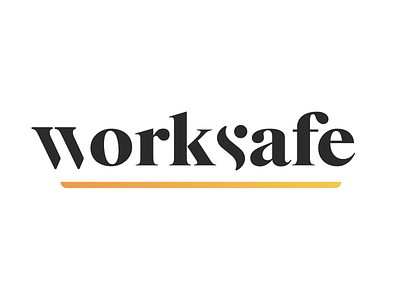 Worksafe Wordmark Logo branding graphic icon illustration logo logo design logotype mockup startup startup logo typography vector word wordmark