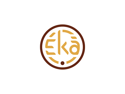 Eká Wordmark + Icon Logo brand brand identity branding graphic icon logo logodesign logotype mockup start up logo startup vector word wordmark