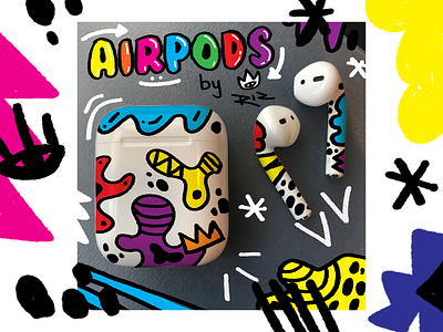 AirPods Dribble - Should I? airpods apple apple design art color illustration photoshop product design