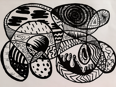 Influenced art brush pen eyes influenced ink pen stars